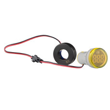 Світлосигнальна арматура з індикатором споживаної потужності тип А серії U-ADM-W D22мм, кругла, жовта