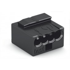 Мікро-клема для розподільчих коробок WAGO на 4 провідника 243-204 темно-сіра