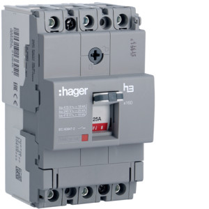 Автоматичний вимикач x160, In=25А, 3п, 18kA, Тфікс./Мфікс.