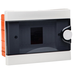 Корпус модульний пластиковий, 6 модулів, вбудований, серії UBox