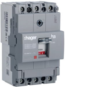 Автоматичний вимикач x160, In=100А, 3п, 18kA, Тфікс./Мфікс.