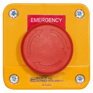 Пост одномісний "Аварійний Стоп" XAL-J174