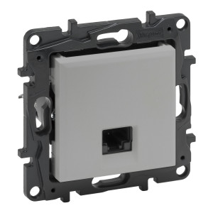 NILOE STEP Розетка інформаційна RJ45 CAT5e UTP колір Алюміній