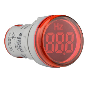 Світлосигнальна арматура з індикатором частоти серії U-ADM-Hz D22мм, кругла, червона