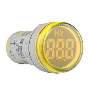 Світлосигнальна арматура з індикатором частоти серії U-ADM-Hz D22мм, кругла, жовта
