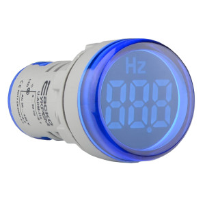 Світлосигнальна арматура з індикатором частоти серії U-ADM-Hz D22мм, кругла, синя