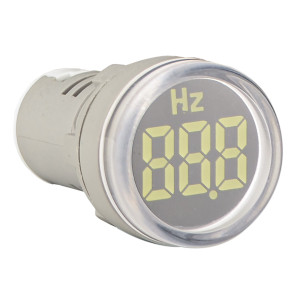 Світлосигнальна арматура з індикатором частоти серії U-ADM-Hz D22мм, кругла, біла