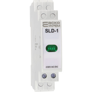 Модульний сигнальний індикатор 230V AC/DC SLD-1 зелений