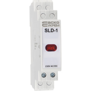 Модульний сигнальний індикатор 230V AC/DC SLD-1 червоний