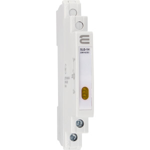 Модульний сигнальний індикатор 9mm 230V AC/DC SLD-1H жовтий