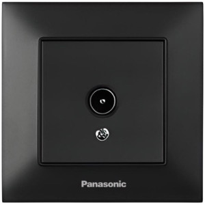 Розетка Panasonic Arkedia Slim ТV кінц., чорн.