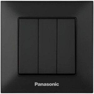 Вимикач 3кл. Panasonic Arkedia Slim, чорн.