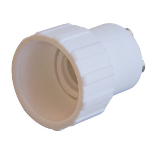 Перехідник e.lamp adapter.GU10/Е14.white, з патрону GU10 на Е14, пластиковий