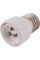 Перехідник e.lamp adapter.Е27/GU10.white, з патрону Е27 на GU10, пластиковий
