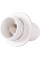 Патрон пластиковий Е14 з гайкою, білий