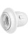 Патрон пластиковий e.lamp socket with nut.E27.pl.white, Е27 з гайкою, білий