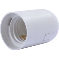Патрон пластиковий e.lamp socket.E27.pl.white, Е27, білий