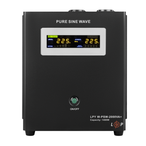 ДБЖ з правильною синусоїдою 24V LPY-W-PSW-2000VA+ (1400Вт)10A/20A