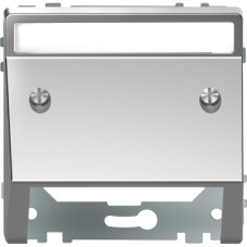 Центральна накладка з нахилом, нержавіюча сталь, Merten System Design D-Life, Schneider Electric MTN4540-6036