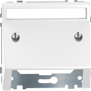 Центральна накладка з нахилом, білий лотос, Merten System Design D-Life, Schneider Electric MTN4540-6035