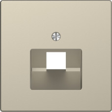 Центральна накладка для 1-ної розетки  RJ45, Сахара, Merten System Design Schneider Electric MTN4522-6033