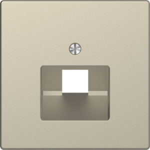 Центральна накладка для 1-ної розетки  RJ45, Сахара, Merten System Design Schneider Electric MTN4522-6033