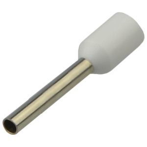 Наконечники трубчасті НТ 0,75-12 білі (100 шт.)