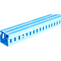 Короб пластиковий перфорований e.trunking.perf.stand.25.25, 25х25мм, блакитний 2м