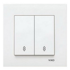 Вимикач VI-KO Karre білий 2кл прохідний ( 90960017 )