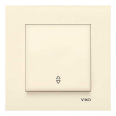 Вимикач VI-KO Karre кремовий 1кл прохідний ( 90960104 )