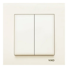 Вимикач VI-KO Karre кремовий 2кл ( 90960102 )