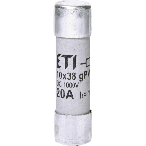 Запобіжник CH 10x38 gPV 20A 1000V (10kA)