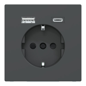 РОЗЕТКА 16 A USB A+C 3 A, Антр D-Life Scheider Electric MTN2367-6034