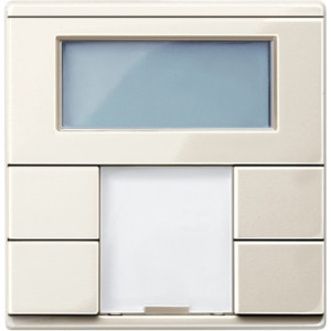 2-Кнопковий вимикач з терморегулятором, бежевий, Merten System M Schneider Electric  MTN6212-0344