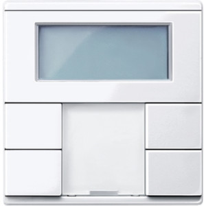 2-Кнопковий вимикач з терморегулятором , активно-білий, Merten, System M, Schneider Electric  MTN6212-0325