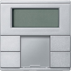 2-Кнопковий вимикач з терморегулятором , антрацит,System M,  Merten Schneider Electric  MTN6212-0460