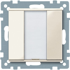 1 кнопковий вимикач PLUS,бежевий, System M, Schneider Electric MTN617144