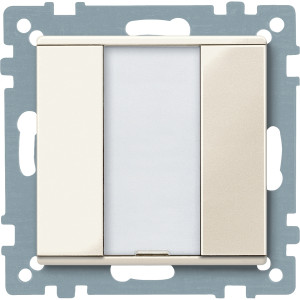 1 кнопковий вимикач PLUS,бежевий, System M, Schneider Electric MTN617144