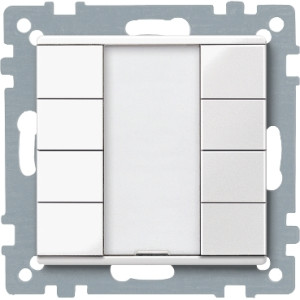 4 кнопковий вимикач PLUS, полярно білий, глянцевий, KNX, Merten, Merten,   Schneider Electric  MTN617419