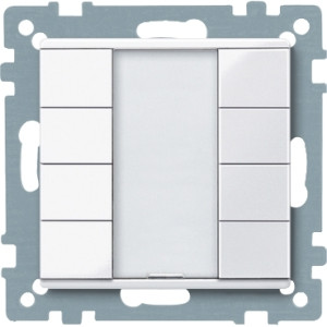 4 кнопковий вимикач PLUS, активно білий, глянцевий, KNX, Merten, Merten,  Schneider Electric  MTN617425