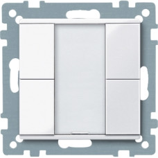 4 кнопковий вимикач PLUS активно білий, глянцевий, KNX, Merten,  Schneider Electric  MTN617225