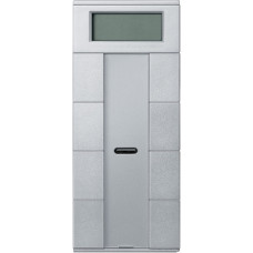 4 кнопковий вимикач  PLUS  з терморегулятором, Алюміній 	
KNX, Merten Schneider Electric MTN6214-0460