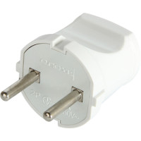 Вилка побутова e.plug.001.10, без з/к,10А біла