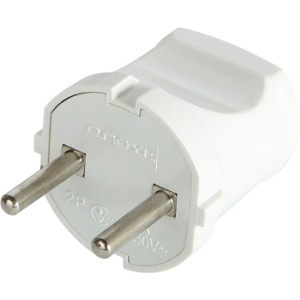 Вилка побутова e.plug.001.10, без з/к,10А біла