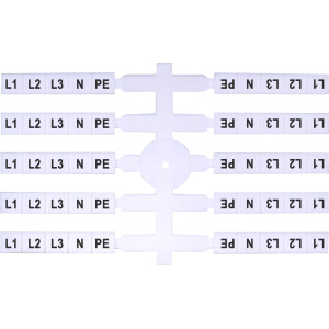 Марковальна табличка (200шт.) EO3 (L1,L2,L3,N,PE)
