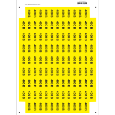 Наліпки "Знак "400 В" жовтий 45х22"
