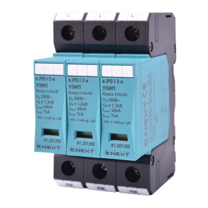 ПЗІП e.PO I 3 e 280V/7kA клас I+II+III, 3 полюси