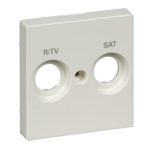 Центральна плата для розеток TV/SAT з маркуванням, 2-постова,полярно-білий, System M, Merten Schneider Electric MTN299819