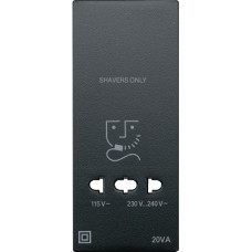 Центральна накладка для розетки для електробритви, антрацит, Merten  System M, Schneider Electric MTN213514