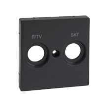 Центральна накладка для механізму R/TV+SAT, 2-х постовий, антрацит,System M Merten Schneider Electric MTN299214